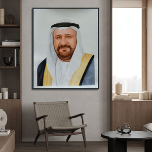 Original Art High-End Custom Portrait <strong>Oil</strong> <strong>Painting</strong> for Middle East SA Mens Canvas Realist Style From Personalised Photos
