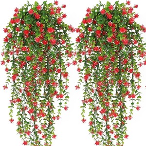 Fleurs artificielles, guirlandes de camélias de 60 cm, décorations murales pour Halloween, festival de la récolte d'automne - Product Image 2
