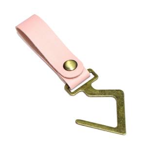 Ztc369 Leather Metal <b>Hooks</b> With Brass Finish Reusable Multi Color <b>Garment</b> <b>Hooks</b> For Outdoor Camping Kitchen Storage - Product Image 3