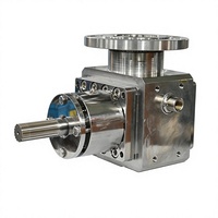 Pompe doseuse industrielle en acier inoxydable à engrenages pour milieux à haute viscosité, pompe à haute pression pour décharge par le fond du réacteur