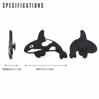 Breloques en PVC pour chaussures, animaux marins, breloques pour sabots, requin baleine, dauphin, orca, pour sabots, sandales de plage, décoration