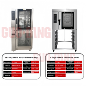 Horno de Convección a Gas Comercial con Certificación CE RCM, 5/10 Bandejas, para Panadería, 360 Calefacción por Convección, Cocción Perfectamente Uniforme en Cada Ocasión - Product Image 3