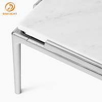 Table d'appoint moderne et simple en verre ou en marbre DAYLIGHT Nordic pour salon