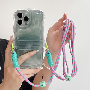 2024 diseño buen precio correa cruzada funda de teléfono móvil para <span class=keywords><strong>iPhone</strong></span> <span class=keywords><strong>X</strong></span> XS XR XS <span class=keywords><strong>Max</strong></span> 11 12 13 14 <span class=keywords><strong>Pro</strong></span> con cinturón niñas - Product Image 3