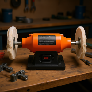 Polisseuse de table 8 pouces 3/4 CV 3450 tr/min à vitesse fixe pour le polissage du métal et du bois - Product Image 2