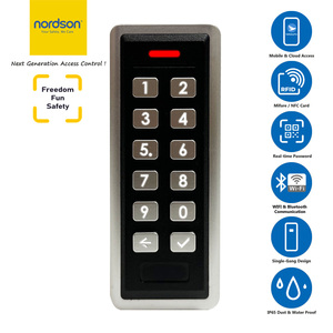 Eigenständiges Outdoor Wasserdichtes IP67 Metall Einzeltür-Tastenfeld RFID Wiegand Türzugangskontrollsystem Tastatur - Product Image 4