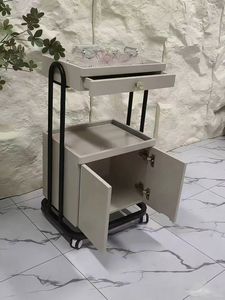 ร้านเสริมสวยระดับไฮเอนด์, ร้านทำผม, รถเข็นขนาดเล็ก, ชั้นวางของเฉพาะสำหรับร้านเสริมสวย, รถเข็นเก็บอุปกรณ์ - Product Image 5