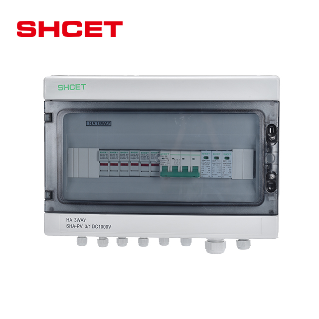 IP65 Waterproof HA 18 Ways Distribution DC Solar Combiner Box 3 in 1 Out DC 550V 1000V for Photovoltaic System Combiner Box
