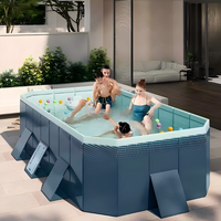 2026 1s Sofort Aufbaubares Stabiles Dreieckiges Gestell 1,6m Verdicktes PVC Platzsparender Faltbarer Innen-Swimmingpool