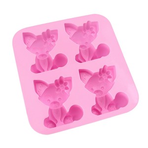 <span class=keywords><strong>Stampo</strong></span> in Silicone Monouso Xinguo XG-725 a 4 Cavità a Forma di <span class=keywords><strong>Orsetto</strong></span> Fragola, Nuovo Stile, per Sapone, Resina, Candele Fai-da-te e Pasticceria Domestica - Product Image 6