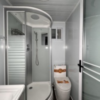 Maison conteneur moderne de luxe pliable 2-3 chambres, panneaux sandwich, étanche, coupe-vent, extensible, modulaire, pour habitation/école