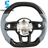 Volant en carbone chauffant, plug-and-play, compatible avec Jeep Gladiator JT Rubicon Overland Mojave 2019-2026, compatible avec Wrangler JL JLU