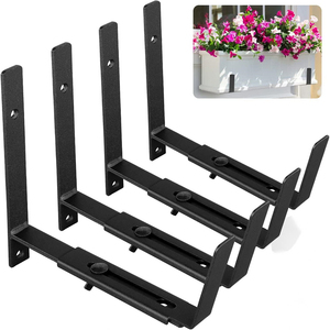 Prezzo di fabbrica 4 6 8 pollici regolabile rivestito <span class=keywords><strong>in</strong></span> polvere <span class=keywords><strong>ferro</strong></span> <span class=keywords><strong>battuto</strong></span> <span class=keywords><strong>in</strong></span> acciaio staffa di montaggio a parete per vaso di fiori appeso - Product Image 3