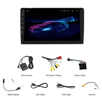 Système multimédia universel pour voiture Android 10.0 avec GPS, lecteur DVD, radio et vidéo, 9-10 pouces