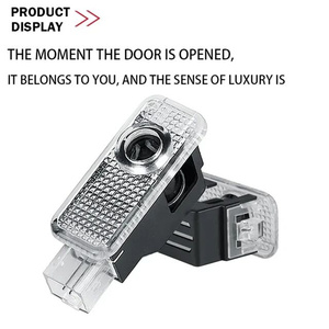 Lámpara de Bienvenida LED para Automóvil para <span class=keywords><strong>BMW</strong></span> E90/e60/e93 y AUDI A4/a6/q5/q3, Luz de Proyector Brillante de 12 V con Fuente Cree, Modelo Láser/F10 - Product Image 3