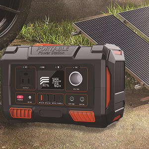 Stockage d'énergie portable multifonctionnel de 300 W pour les pannes de courant domestiques, les urgences <span class=keywords><strong>en</strong></span> extérieur, avec recharge sans fil au lithium-ion solaire - Product Image 1