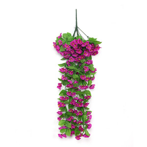 Fleurs artificielles violettes à suspendre au mur, fleurs en soie, décoration de mariage et de maison, 10 cm, accessoires de photographie en extérieur - Product Image 5