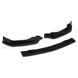 Front Bumper Carbon Fiber/ Matte Black PP Chin Lip Spoiler <b>Splitters</b> Protection Trim for INFINITI Q50 2014-2017 - Product Image 4