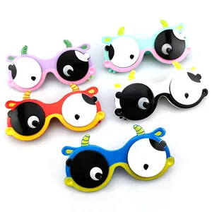 TPEE funny cow kids shades cartoon party sunglasses for kids fashion cute sun glasses kids funny sunglasses