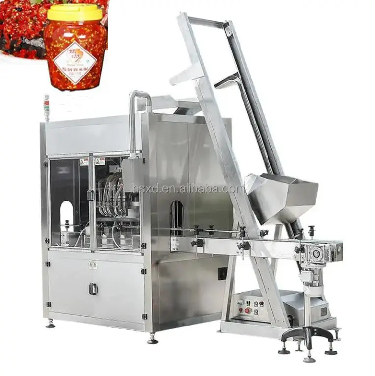 Automatic chili sauce filling machine quantitative chopped pepper beef sauce canning machine