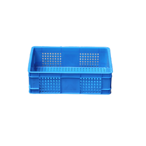 Panier de rangement en maille de plastique dur caisse de <span class=keywords><strong>transport</strong></span> empilable boîte de chiffre d'affaires en plastique solide de supermarché - Product Image 1