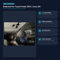 Kamera Dash Tersembunyi untuk Toyota Prado 2024 Lexus GX Kaca Spion 4K 2K Kontrol Aplikasi WiFi Sudut Lebar 170 Derajat