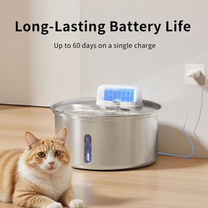 Bebedero Inalámbrico Avanzado para Gatos de 3.2L de Gran Capacidad con <span class=keywords><strong>Sistema</strong></span> de Filtración de 4 Capas y Sensor de Movimiento Inteligente - Product Image 3