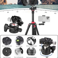 ZSYB Profession Photographie Kitting Support Portable Pliant Réglable Pour Appareil Photo DSLR/SLR