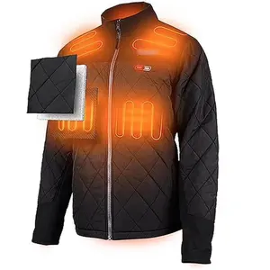 Şarj edilebilir pil ısıtmalı giyim ısıtmalı ceket pil 7.4v milwaukee ısıtmalı ceket