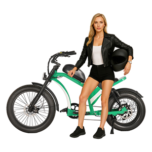 Motocicleta de Estilo Retro de 2000W para Adultos, Batería de 60V 20Ah, Doble Suspensión, Neumáticos Anchos - Product Image 1