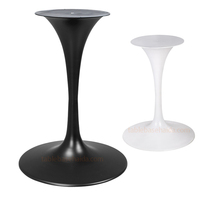 Pied de table moderne en acier doré, forme tulipe, hauteur 720 mm, base ronde 500-600 mm, pour tables de restaurant