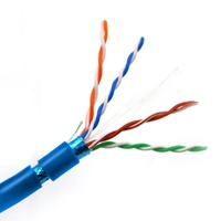 Cable de Red UTP CAT6A/CAT6 Azul Personalizado de Fábrica, 3M, CCA, para Comunicación en Exteriores