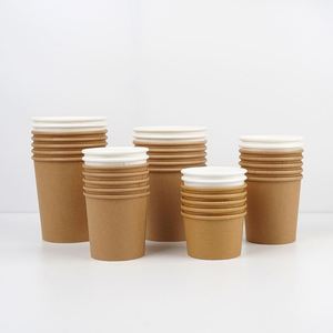 Bol en papier jetable rond pour soupe, barquette à porridge à emporter, seau à soupe blanc avec couvercle - Product Image 2