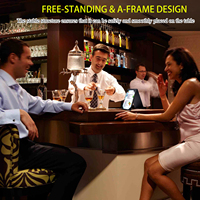 Tente de table en cuir Porte-menu Affichage Café Bar Cocktail Boisson Restaurant Table Tentes Menu Couverture Bureau Enseigne Stand