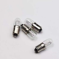 Bombilla indicadora HoneyFly BA9S/E10 6.3V 12V 18V 24V 30V 48V 0.15A 0.11A 0.25A 1W 2W 3W Lámpara piloto incandescente