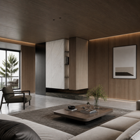 Meuble d'entrée moderne de luxe écologique réglable, console de hall minimaliste italienne avec éclairage LED, séparateur de pièce modulaire