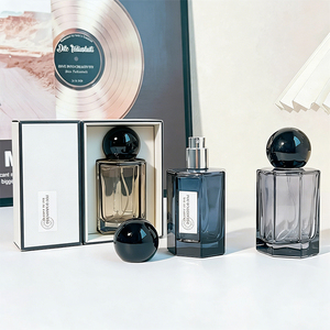 Luxury 50ml Hexagonal Glass Perfume Bottle Refillable <strong>Spray</strong> With Ball Cap for Cosmetic Fragrance - Product Image 2