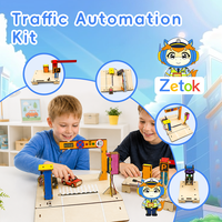 Zetok Proyectos DIY, Bloques Electrónicos de Transporte Inteligente, Modelo de Construcción, Código ACE Programable, Kits Educativos STEM para Niños