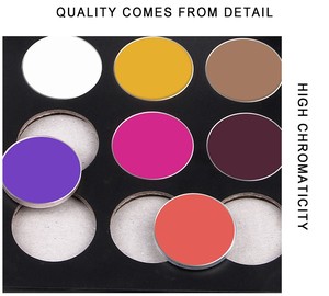 Palette de fards à paupières minéraux personnalisables 9 couleurs, résistants à <span class=keywords><strong>l</strong></span>'<span class=keywords><strong>eau</strong></span>, nacrés, scintillants, mats, avec logo imprimable - Product Image 6