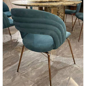 Hiện đại độc đáo thiết kế ghế ăn tự nhiên cũ màu nhung Ghế ăn xách tay đơn giản ghế phòng ăn - Product Image 6