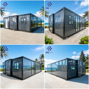 บ้านพักตากอากาศแบบสำเร็จรูปขนาด 20 ฟุต ขยายได้  แบบคอนเทนเนอร์ 1 2 3 ห้องนอน บ้านพักตากอากาศแบบโมเดิร์นพับเก็บได้ บ้านบังกะโลสั่งทำพิเศษ - Product Image 5