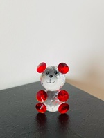 Ornements en cristal en forme de petit ours, décorations de bureau mignonnes avec motif de cœur d'animal de dessin animé, cadeaux d'anniversaire pour les meilleures amies des filles