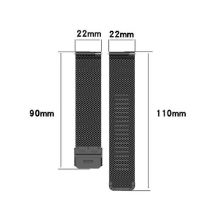 Correa de reloj Milanesa De 18mm 20mm 22mm para Samsung Galaxy <span class=keywords><strong>42mm</strong></span> 46mm correa de reloj <span class=keywords><strong>3</strong></span> 41mm/45mm Active2 correa de Metal para Garmin <span class=keywords><strong>Huawei</strong></span> <span class=keywords><strong>GT</strong></span> 2 - Product Image 6