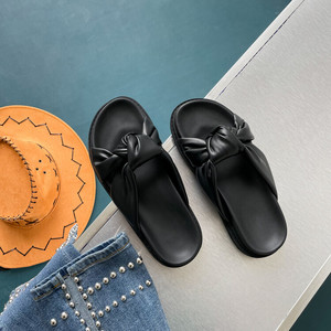 Sandalias de Plataforma Antideslizantes Cómodas para Mujer, Diseño Fujian, con Lazo, Populares para la Primavera - Product Image 6