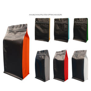 IMEE universel coloré huit joint latéral sac d'emballage de grains de café autoportant soupape d'échappement unidirectionnelle sac de café en feuille d'aluminium - Product Image 5