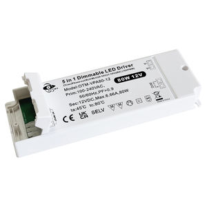 CE UKCA DC12V Triac Dimmable LED Driver 0-10V 1-10V 5 en 1 Tension Constante 80W LED Driver pour Éclairage - Product Image 6