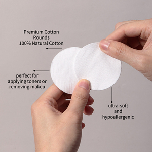 Tampons démaquillants en coton biologique SY482-484 pur pour le visage, les yeux et les ongles, 80 à 120 pièces - Product Image 3