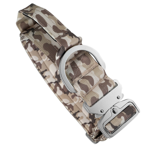 Wear Resistant Camo Print <b>Dog</b> <b>Collar</b> Nylon Webbing Soft Padded Liner Cobra Buckle Metal D Ring Adjustable Custom Available - Product Image 1