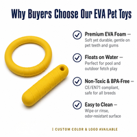 Ensemble de jouets pour animaux de compagnie en EVA écologique, jouets pour chiens et chats, assortiment pour un jeu interactif, un entraînement et une utilisation en intérieur et en extérieur
