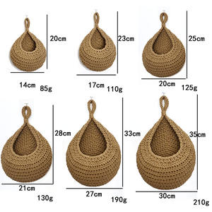 Filet à oiseaux Style artisanal Design classique <span class=keywords><strong>corde</strong></span> de coton filet de jardinière bricolage panier <span class=keywords><strong>suspendu</strong></span> pour plantes d'intérieur et d'extérieur - Product Image 3